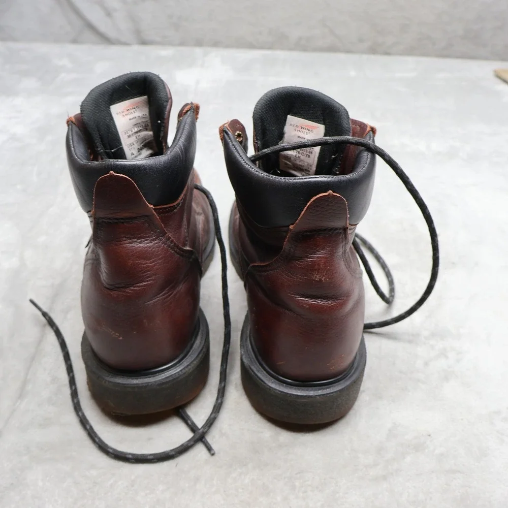 Red Wing Mens 11.5 Work Boots Brown Leather Steel Toe Utility USA Made 2406